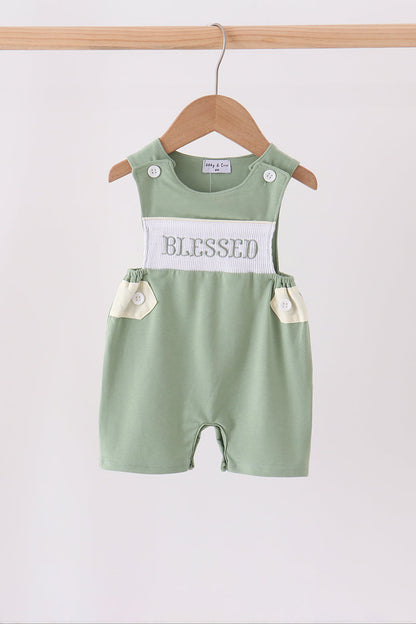 Sage Blessed Smocked Jon Jon