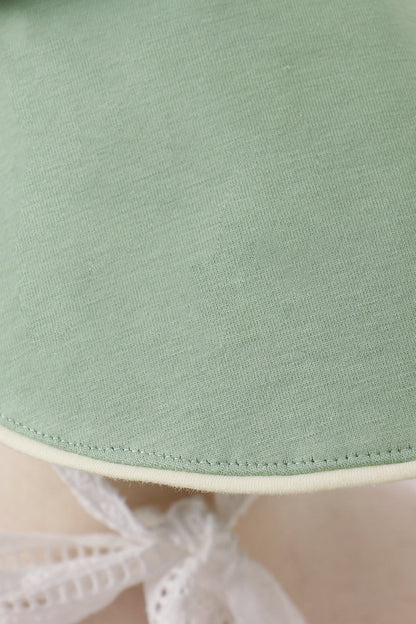 Sage lace bonnet