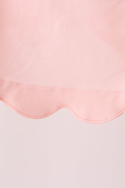 Pink Pumpkin Bow Appliqué Bloomer Set