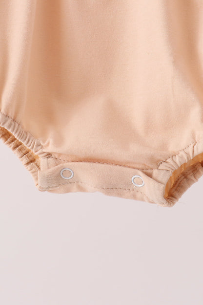 Khaki Pumpkin Appliqué Bubble