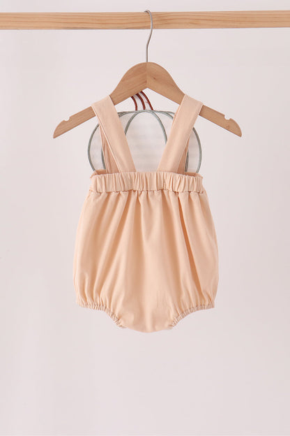 Khaki Pumpkin Appliqué Bubble