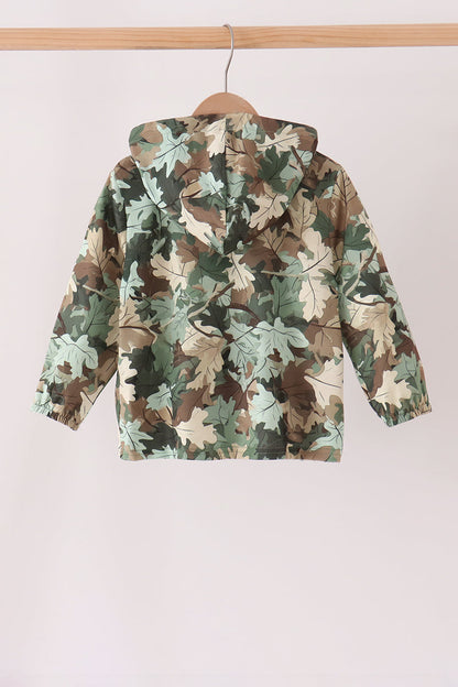 Camouflage Puppy Embroidery Hoodie