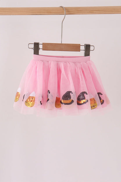 Pink Candy Sequin Tutu Skirt