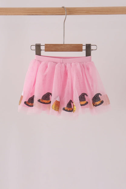 Pink Candy Sequin Tutu Skirt