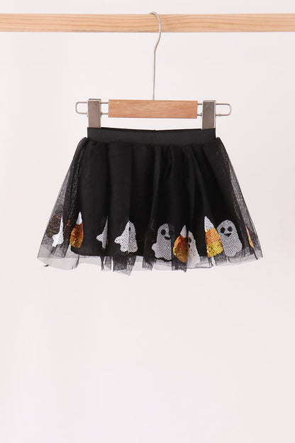 Black Candy Ghost Sequin Tutu Skirt