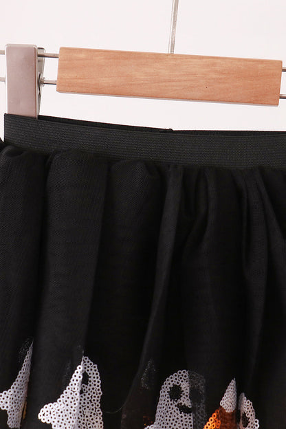 Black Candy Ghost Sequin Tutu Skirt