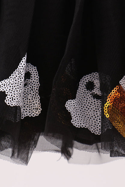 Black Candy Ghost Sequin Tutu Skirt