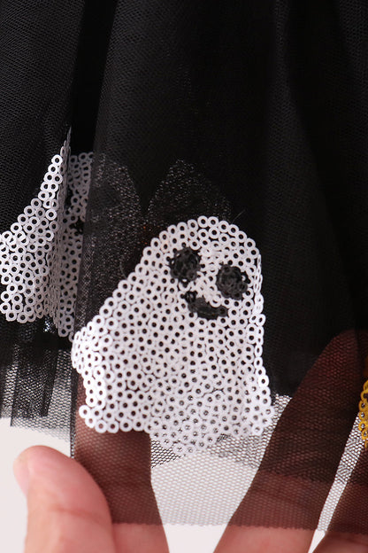 Black Candy Ghost Sequin Tutu Skirt