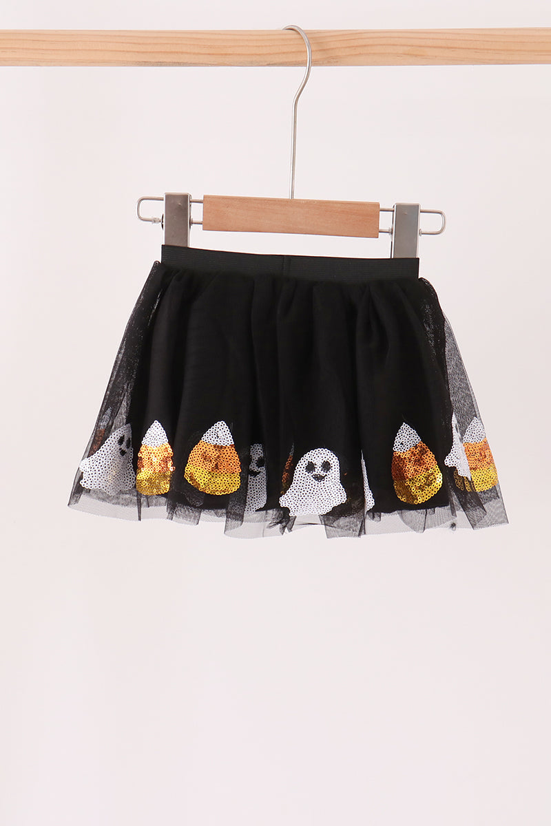 Black Candy Ghost Sequin Tutu Skirt