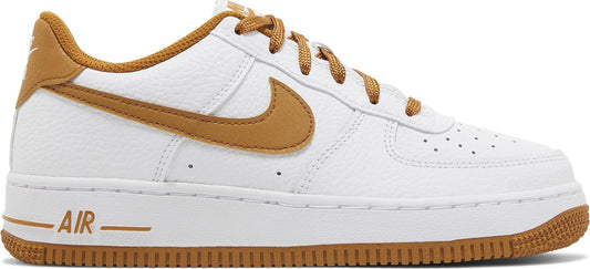 Nike Grade School Air Force 1 'White Desert Ochre Gs' Sneakers