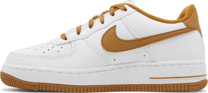 Nike Grade School Air Force 1 'White Desert Ochre Gs' Sneakers
