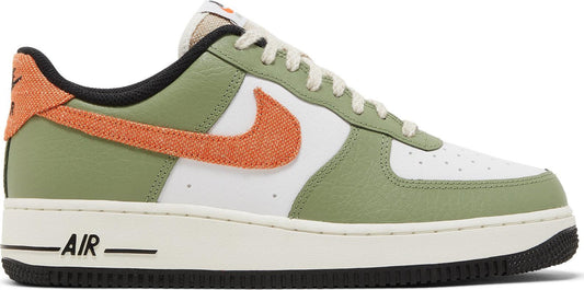 Nike Men's Air Force 1 Low '07 'Oil Green Orange' Sneakers