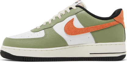 Nike Men's Air Force 1 Low '07 'Oil Green Orange' Sneakers