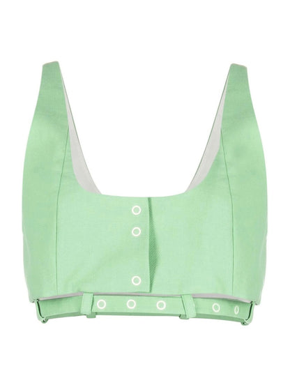 Green Crop Top