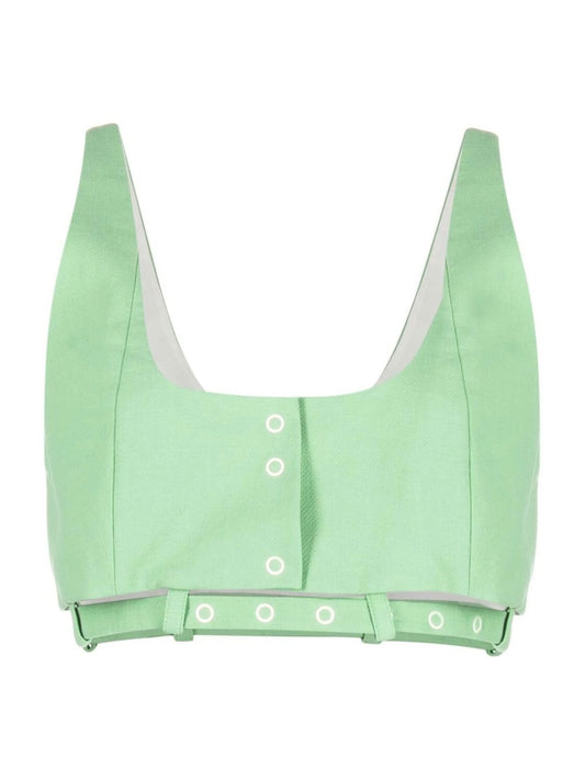 Green Crop Top