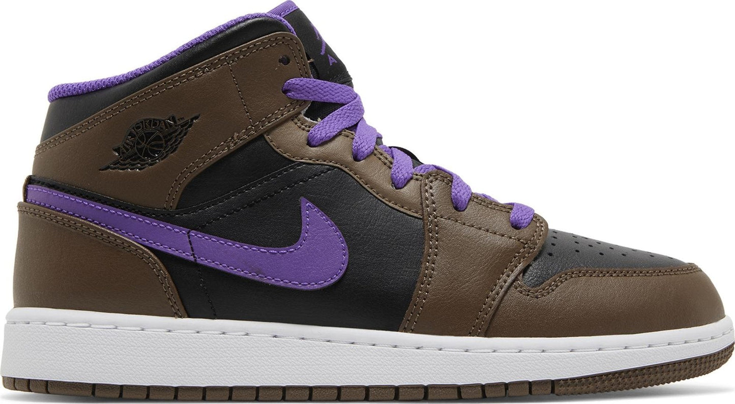 Grade School Air Jordan Retro 1 Mid 'Purple Mocha (Gs)'