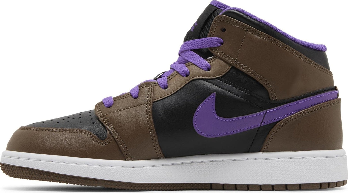 Grade School Air Jordan Retro 1 Mid 'Purple Mocha (Gs)'