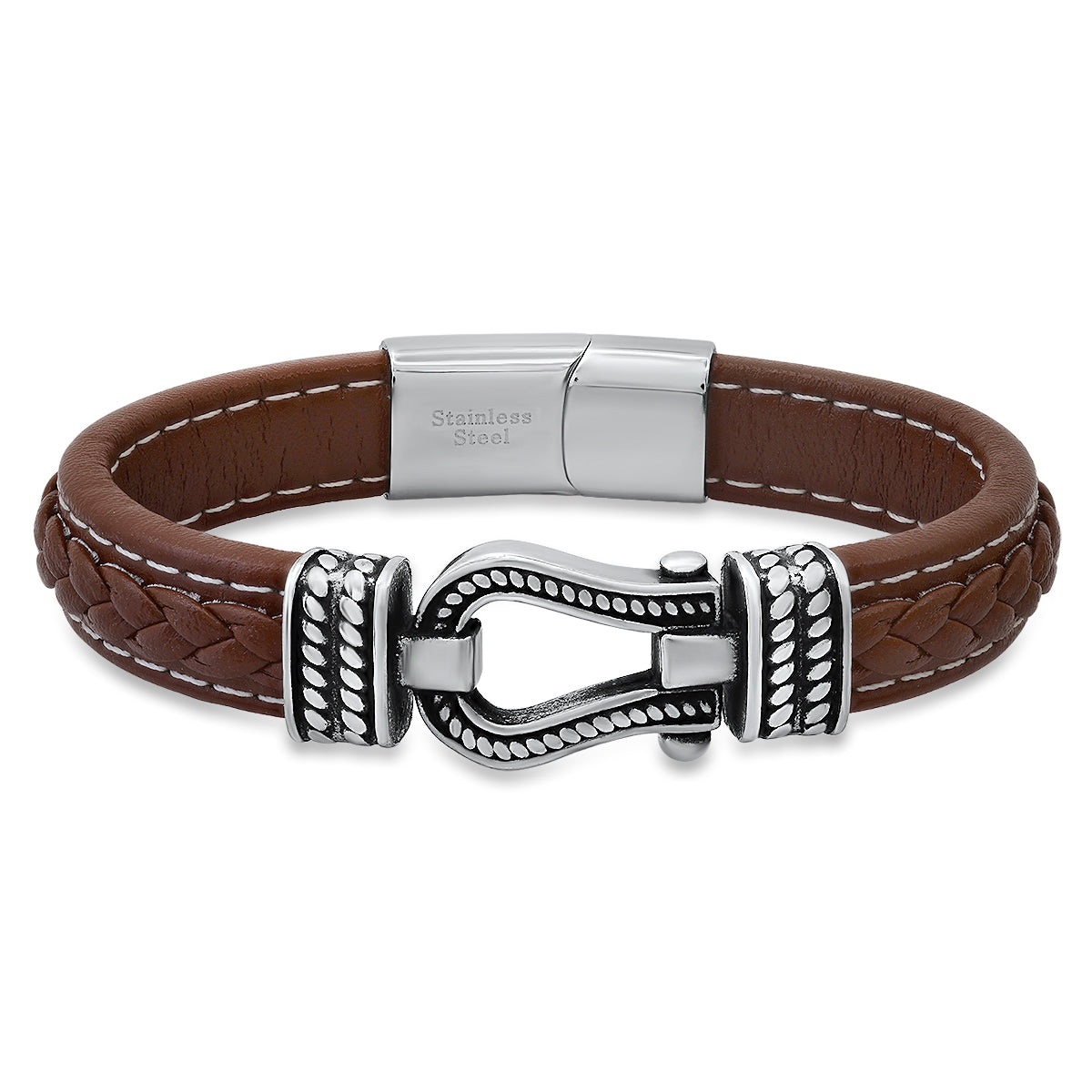 Heritage Hook Leather Bracelet