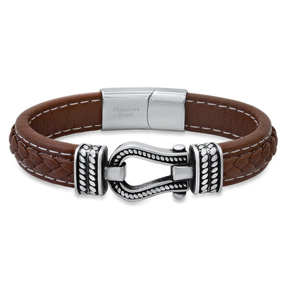 Heritage Hook Leather Bracelet