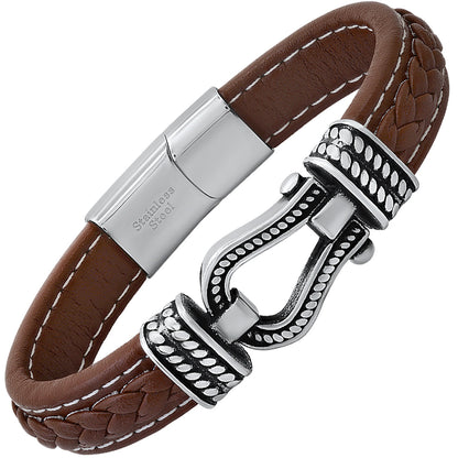 Heritage Hook Leather Bracelet