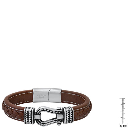 Heritage Hook Leather Bracelet