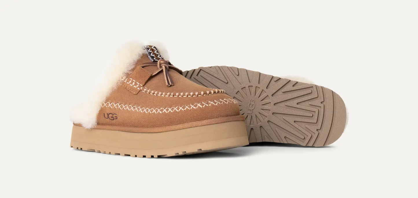 [1158260-che] Womens Ugg Disquette Alpine Slipper 'chestnut' - Chestnut