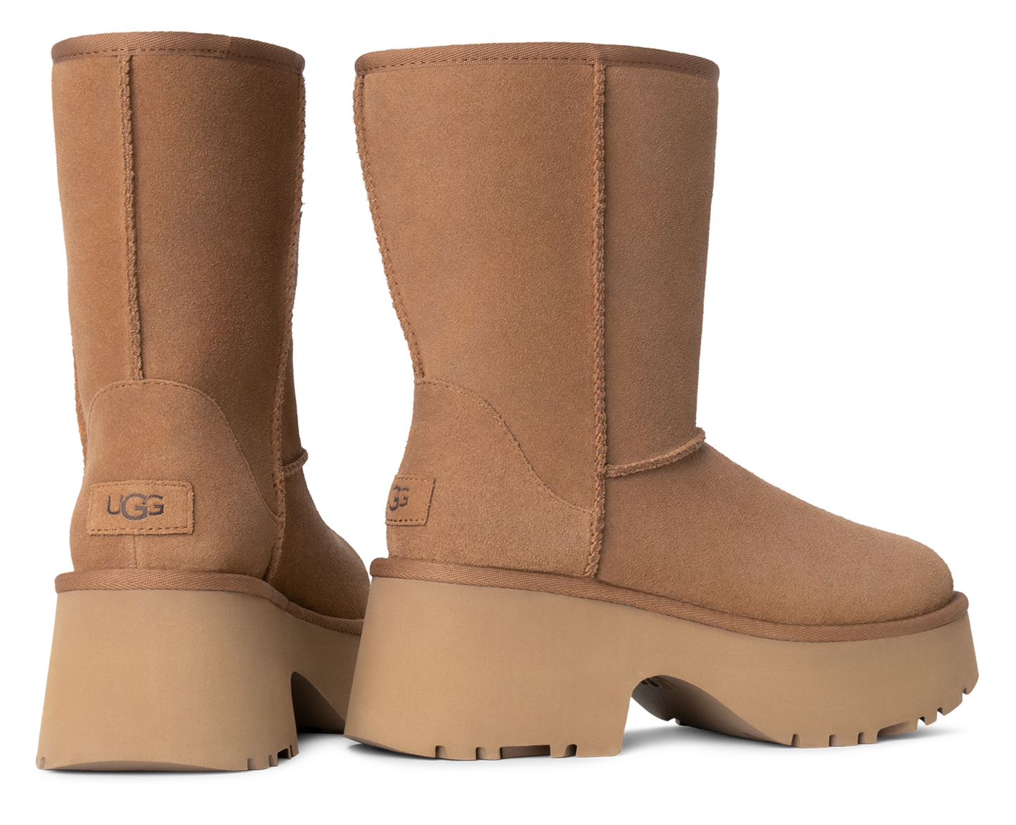 Women's UGG Classic Short New Heights Boot 'Chestnut'