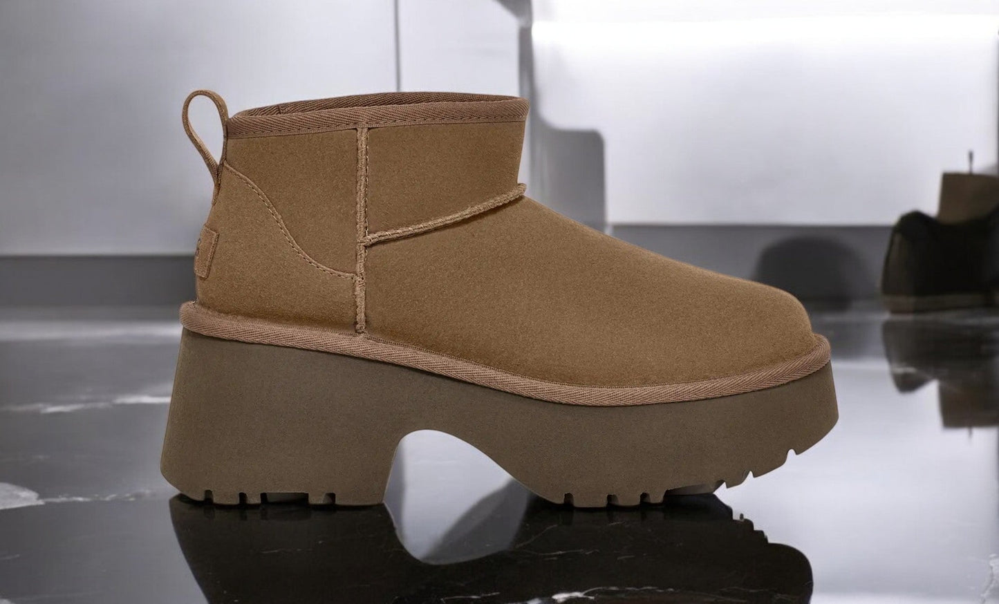 UGG Women's Classic Ultra Mini New Heights Boot 'Hickory' Boots