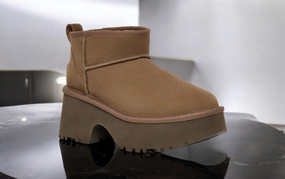 UGG Women's Classic Ultra Mini New Heights Boot 'Hickory' Boots