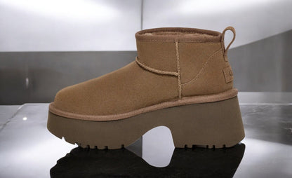 UGG Women's Classic Ultra Mini New Heights Boot 'Hickory' Boots