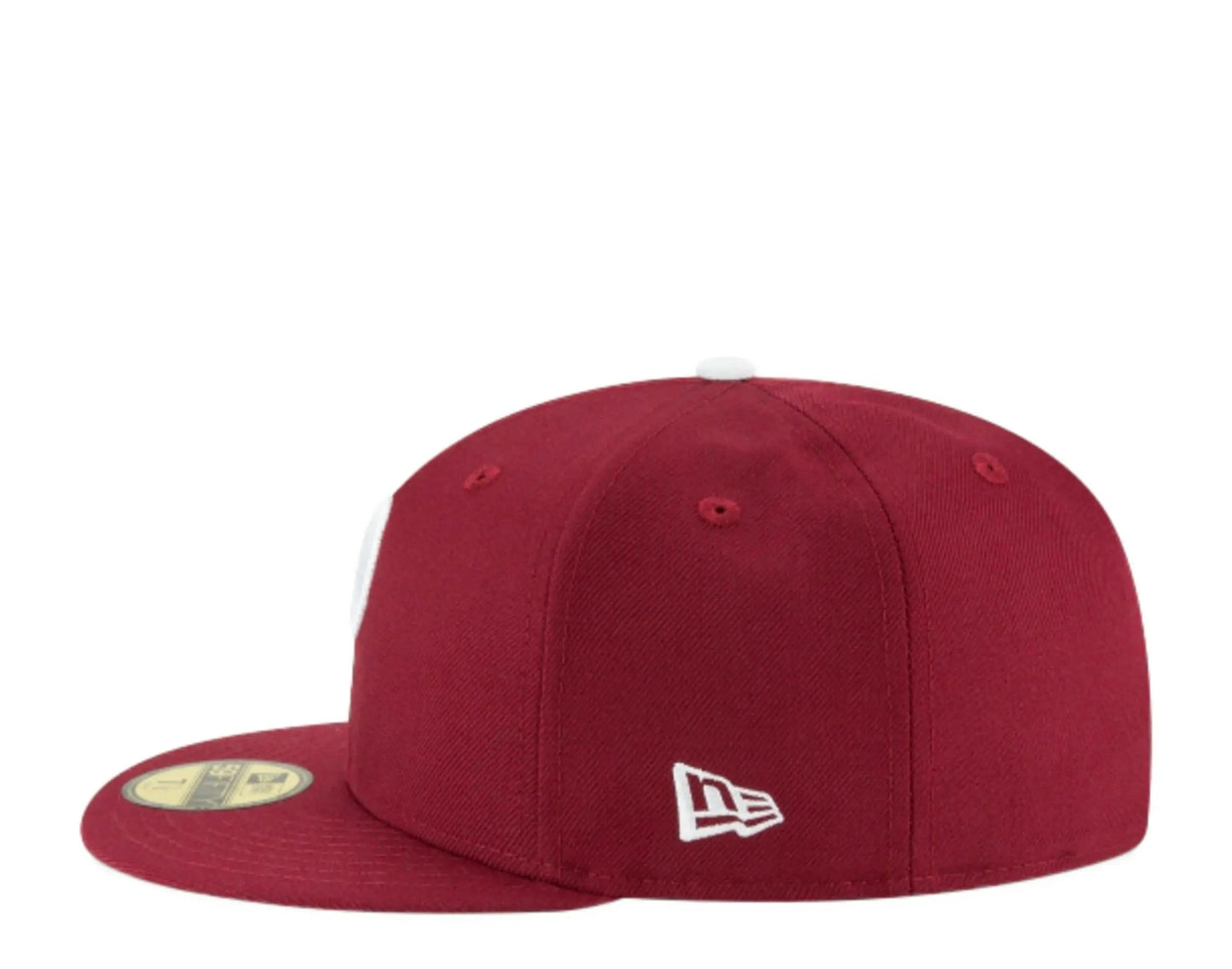 New Era 59Fifty Philadelphia Phillies 1970 Cooperstown Men Fitted Hat Plum Burgundy