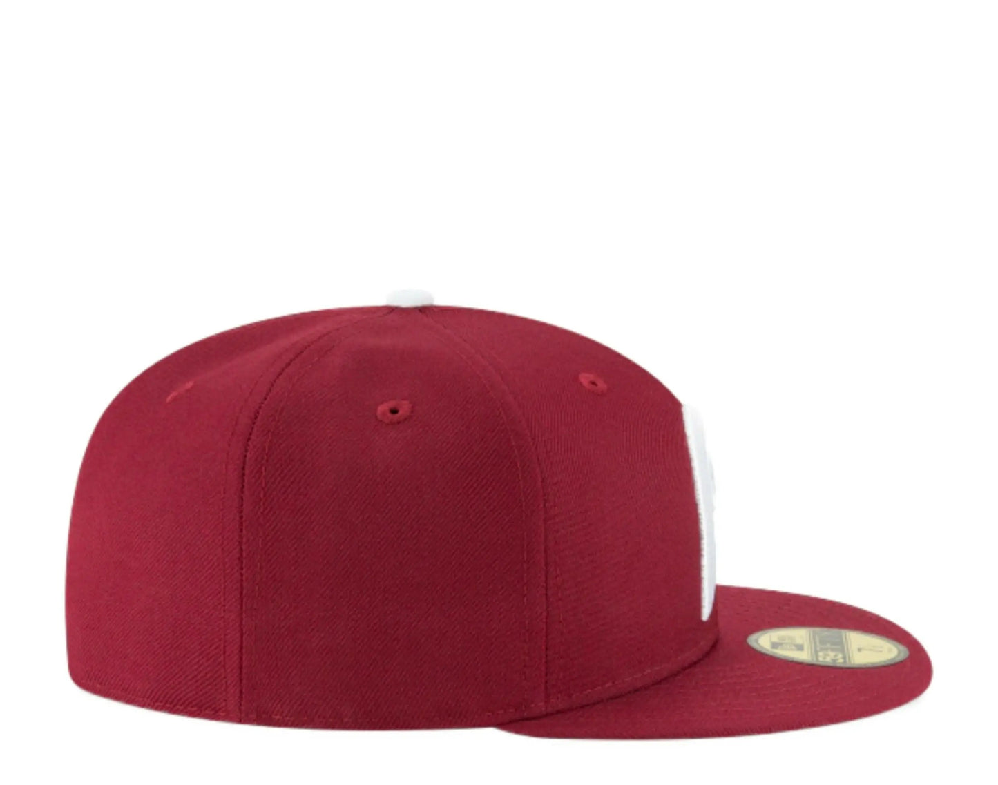 New Era 59Fifty Philadelphia Phillies 1970 Cooperstown Men Fitted Hat Plum Burgundy