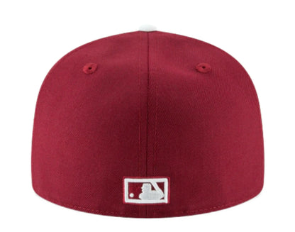New Era 59Fifty Philadelphia Phillies 1970 Cooperstown Men Fitted Hat Plum Burgundy