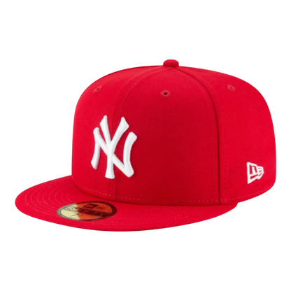 New Era 59Fifty New York Yankees Men Fitted Hat Red