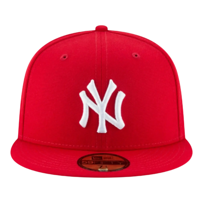 New Era 59Fifty New York Yankees Men Fitted Hat Red