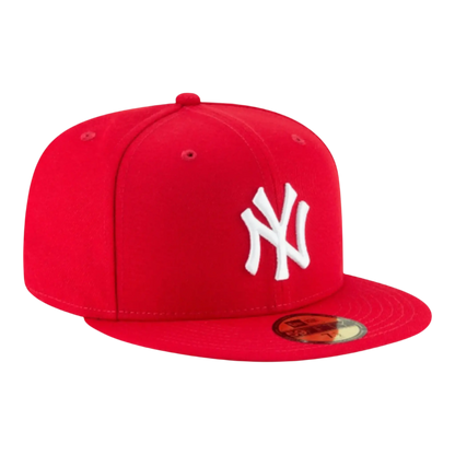 New Era 59Fifty New York Yankees Men Fitted Hat Red