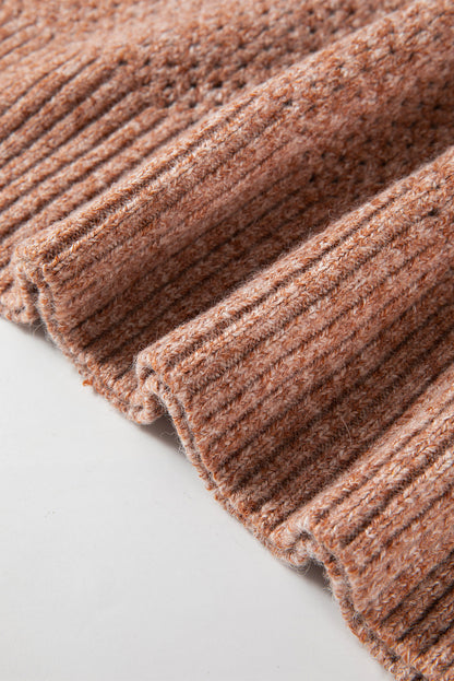Threaded Pear Luciana Eyelet Drop Shoulder Sweater