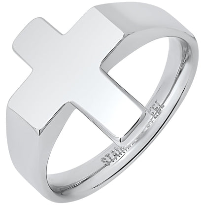 Stainless Steel Cross Ring