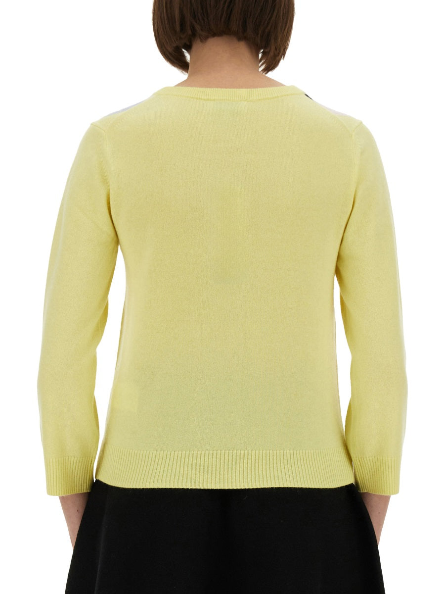 Jacquard Cashmere Cardigan