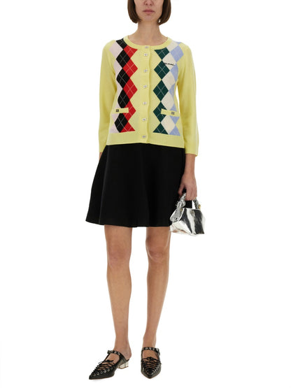Jacquard Cashmere Cardigan
