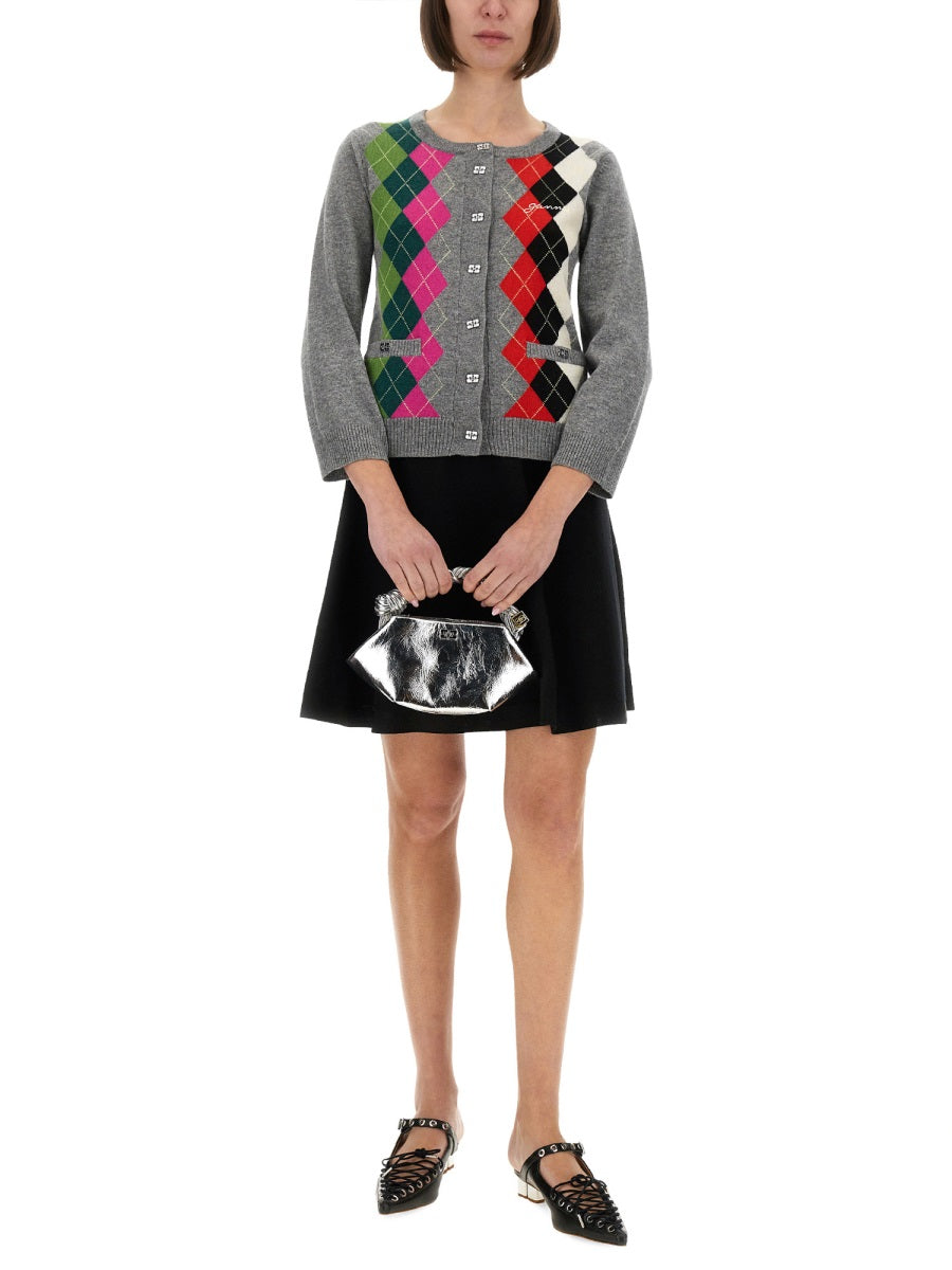 Jacquard Cashmere Cardigan