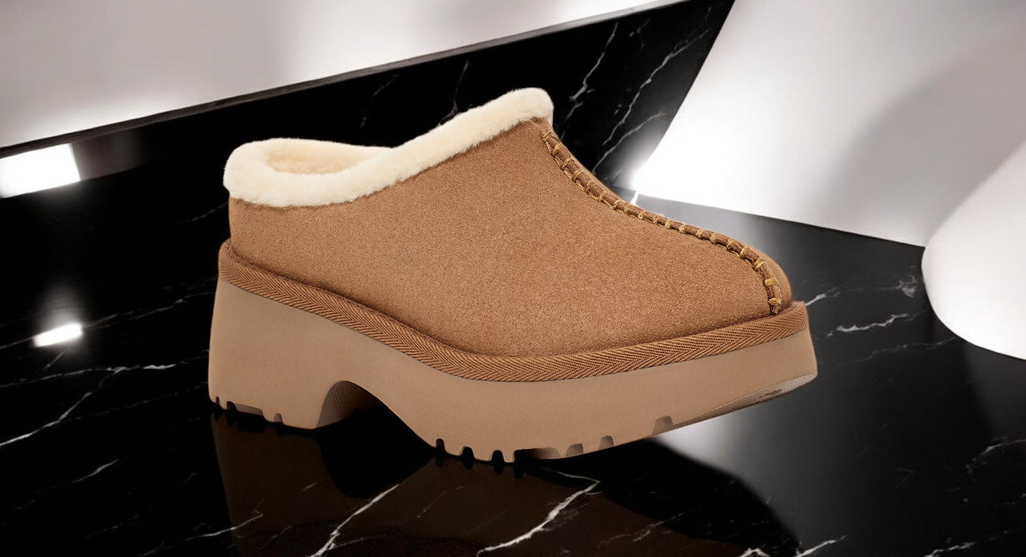 UGG Women's New Heights Cozy Clog 'Chestnut' Clogs