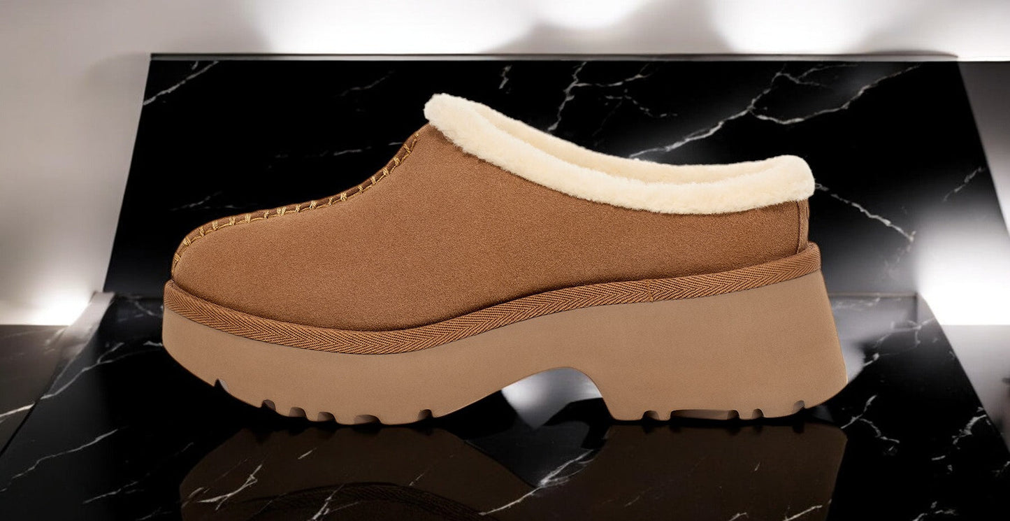 UGG Women's New Heights Cozy Clog 'Chestnut' Clogs