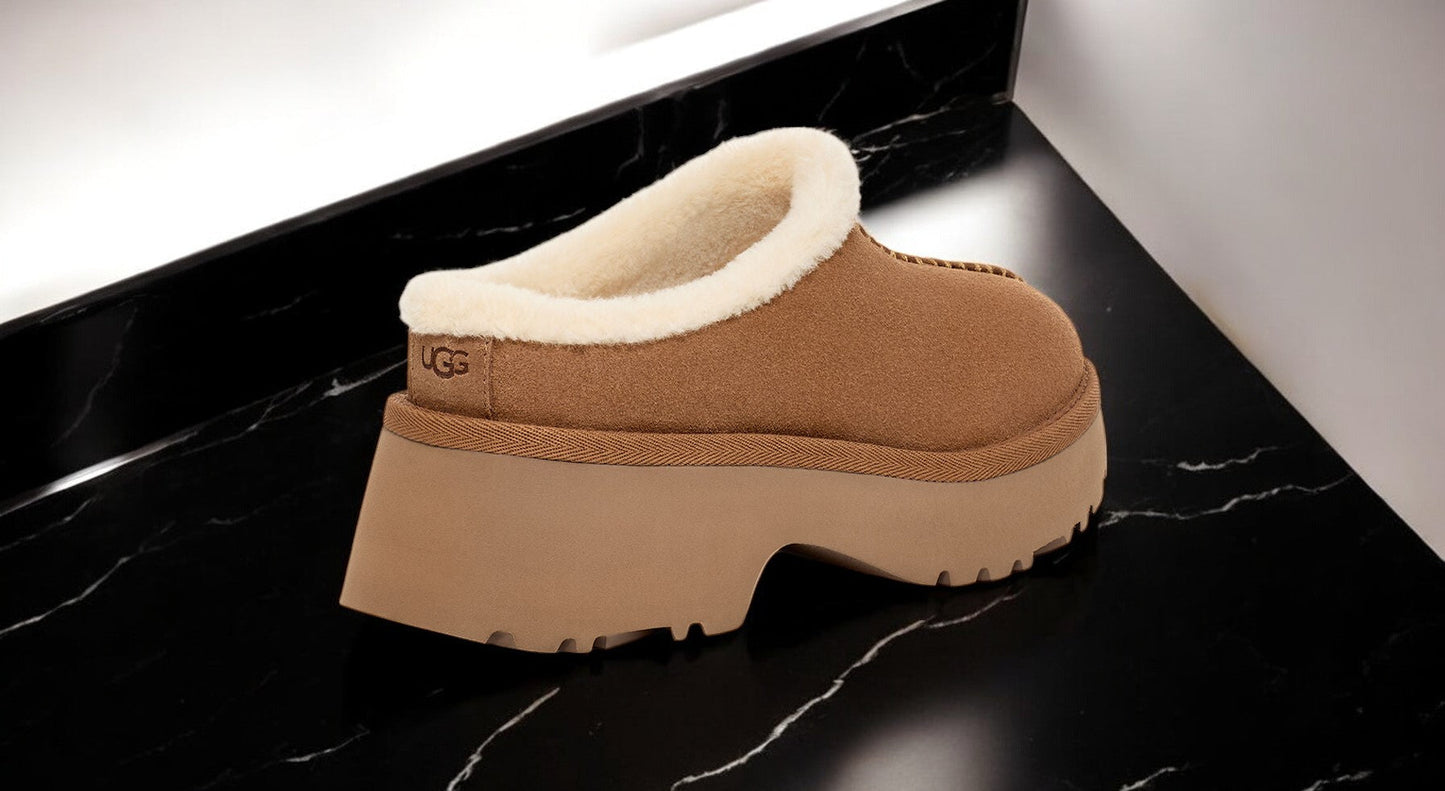 UGG Women's New Heights Cozy Clog 'Chestnut' Clogs