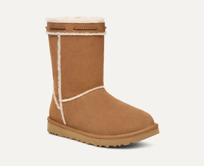 UGG Women's Classic Short Shearling Braid Boots