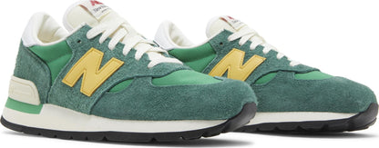 New Balance Men's 990V1 'Miusa Green Gold' Sneakers