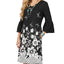 Black White Floral Border