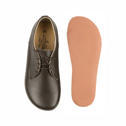Dark brown-