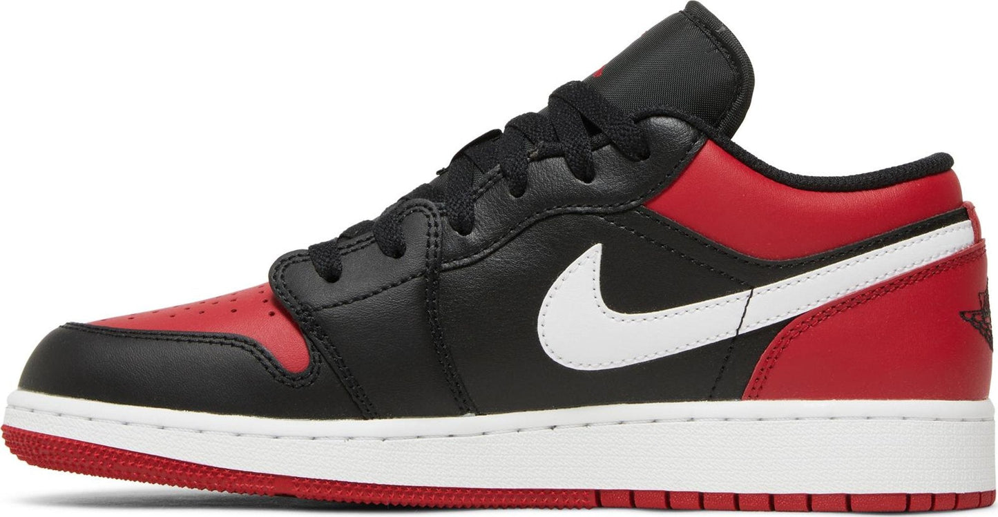 Air Jordan Grade School Retro 1 Low 'Alternate Bred Toe Gs' Sneakers