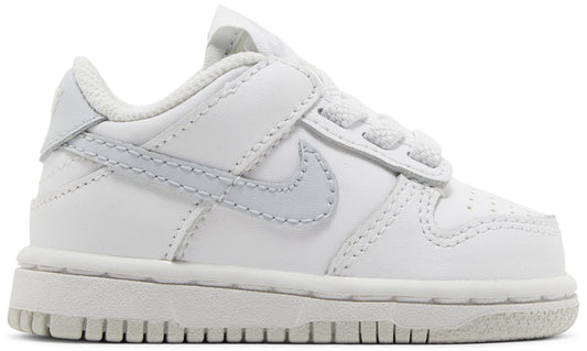Nike Toddlers Dunk Low 'White Pure Platinum' Sneakers